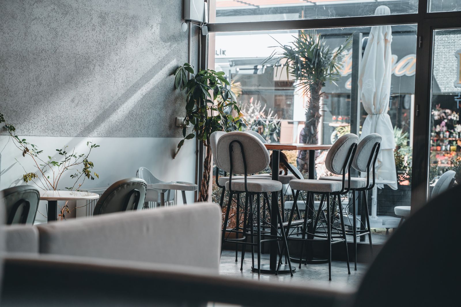 A neighbourhood café — illustrative architectural photograph